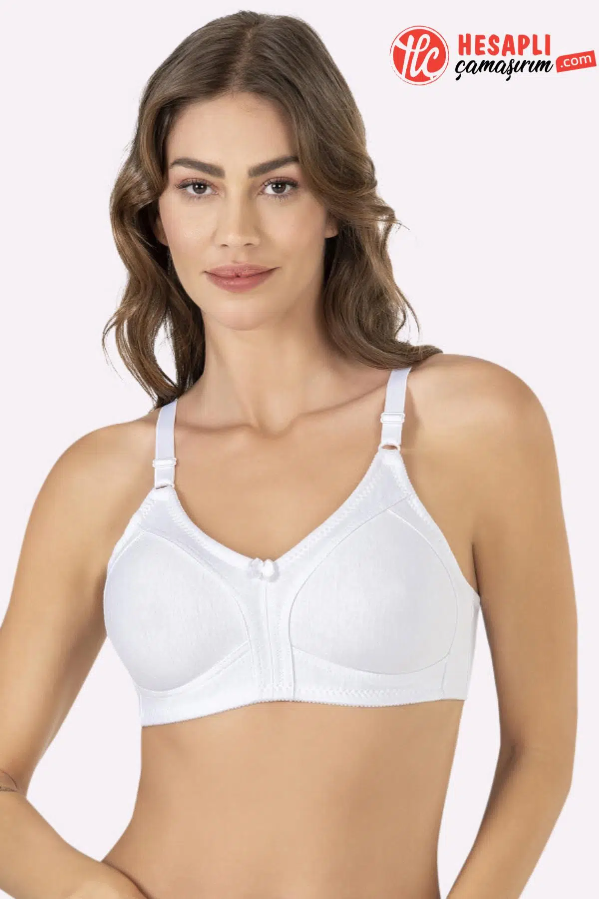 Nbb Premium Kadın Minimizer Balensiz Desteksiz Toparlayıcı Kutulu Penye Rahat Tek Sütyen - BEYAZ