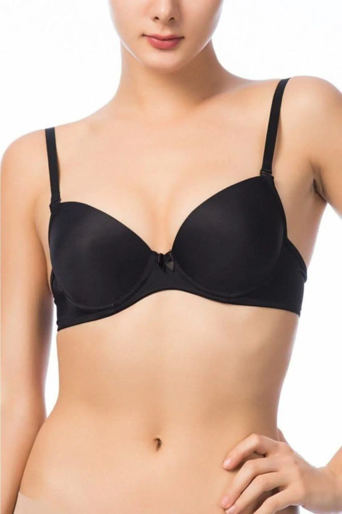 Nbb Şeffaf Askılı Push Up Destekli Eles Mikro Sütyen - TEN