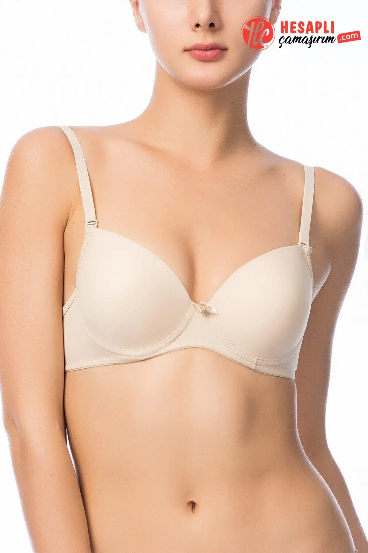 Nbb Kadın Şeffaf Askılı Push Up Destekli Mikro Kumaş Kutulu Tek Sütyen