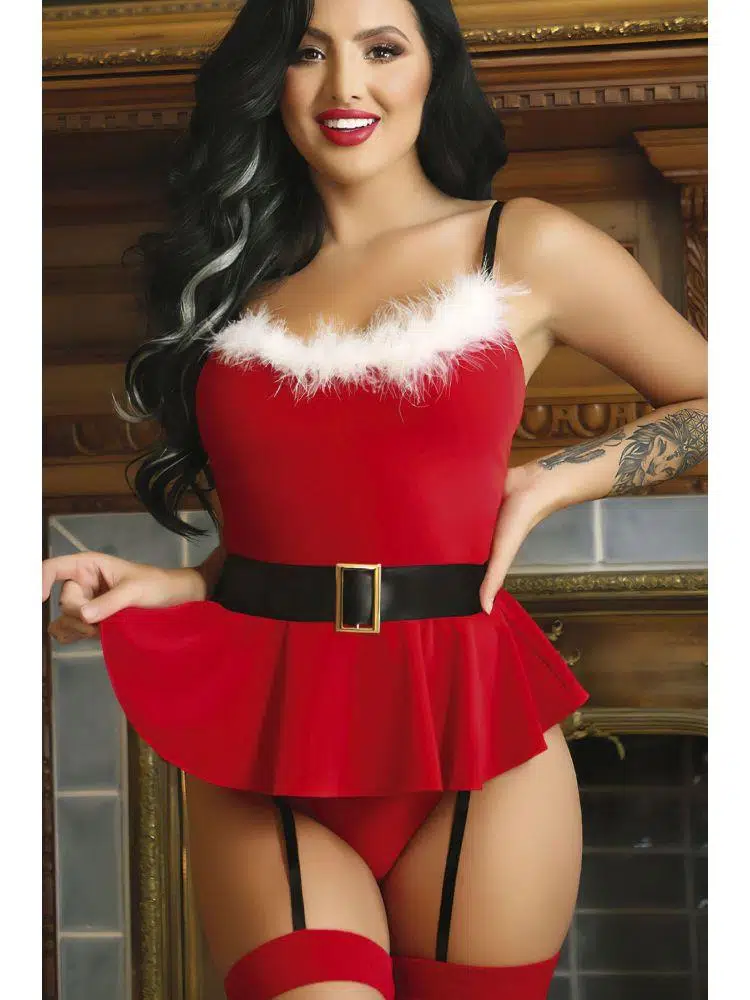 Night Light 3501 Fantazi Yılbaşı Kostümü - KIRMIZI