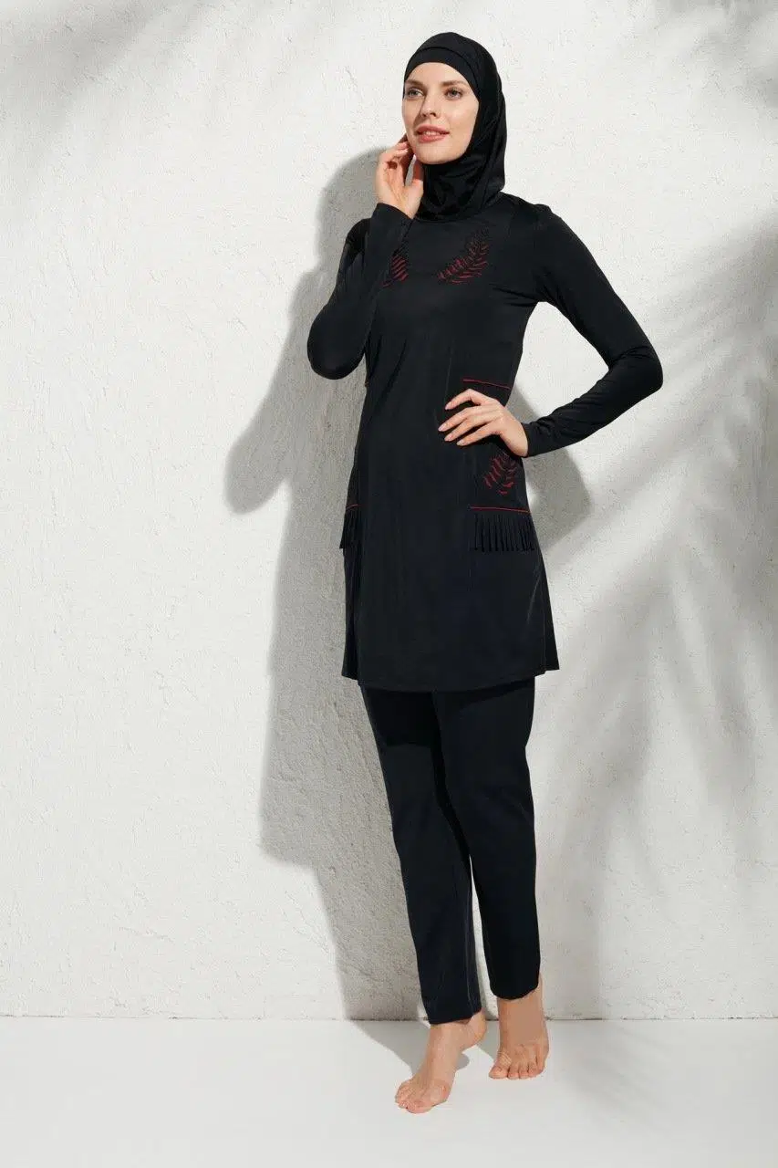 Pierre Cardin 191913 Uzunkollu Aplikeli Tesettür Mayo