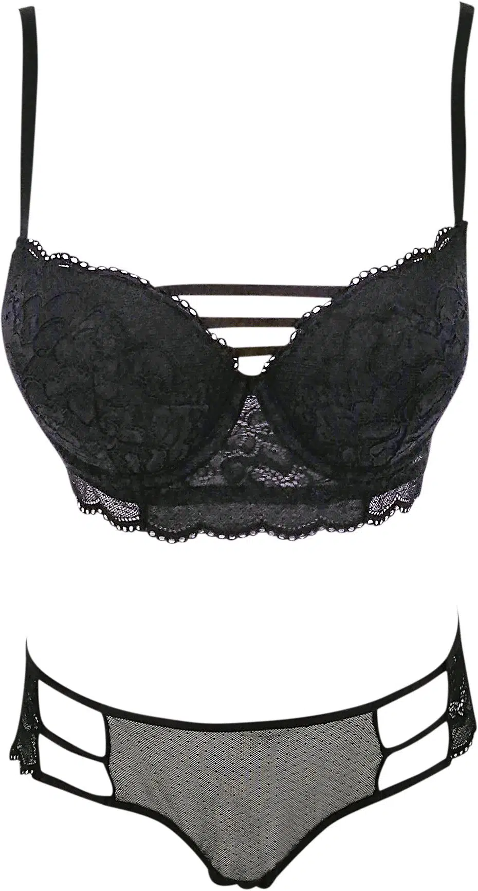 Pierre Cardin 4751 Lyon Double Push Up Sütyen Takımı - SİYAH