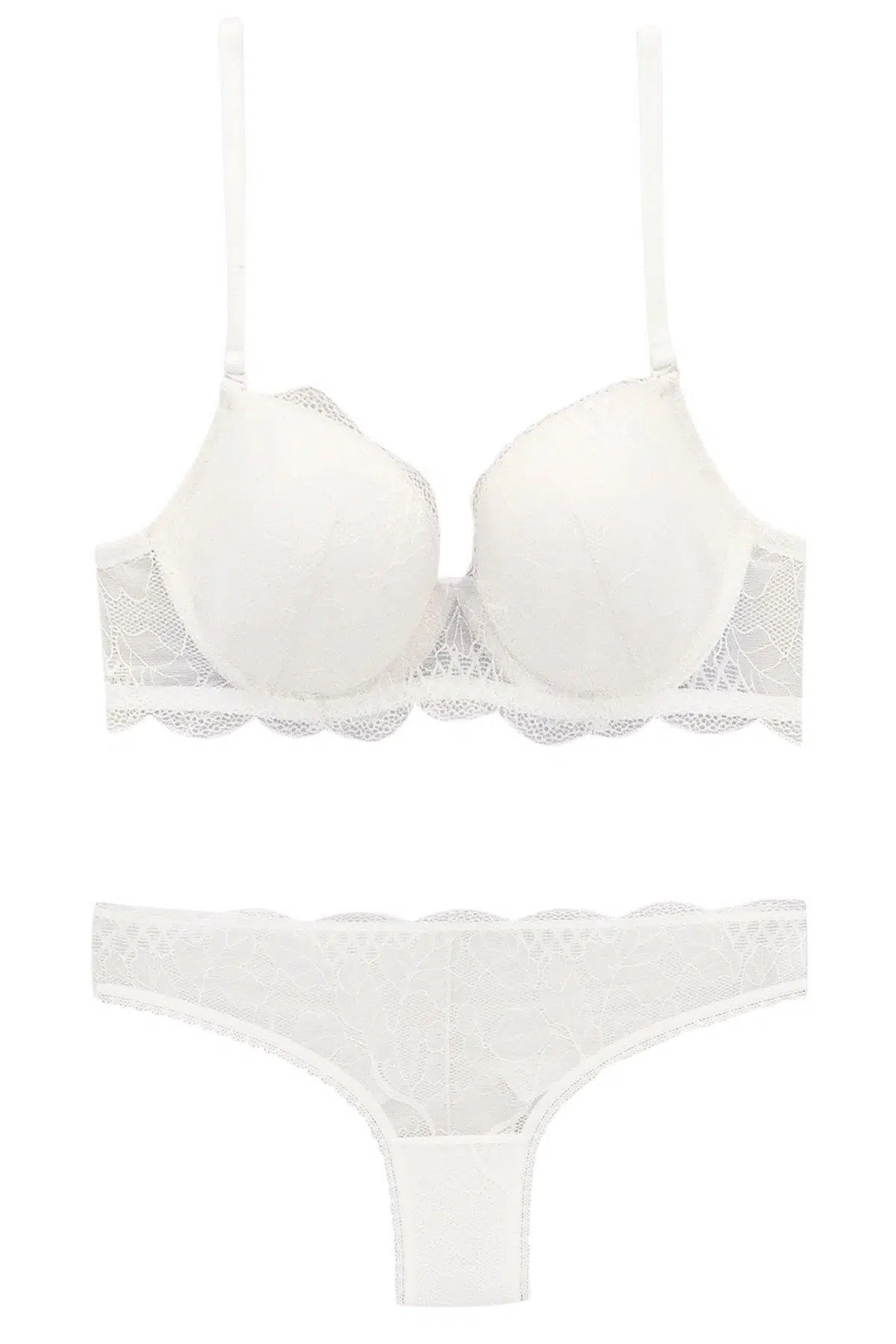 Pierre Cardin 4795 Madrid Kap Desteksiz Sütyen Takım - EKRU