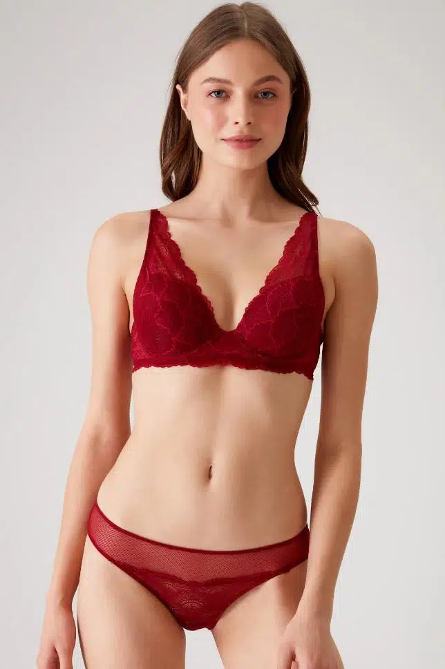 Pierre Cardin Biella Soft Push Up Dolgulu Çiçekli Bralet Sütyen Takımı