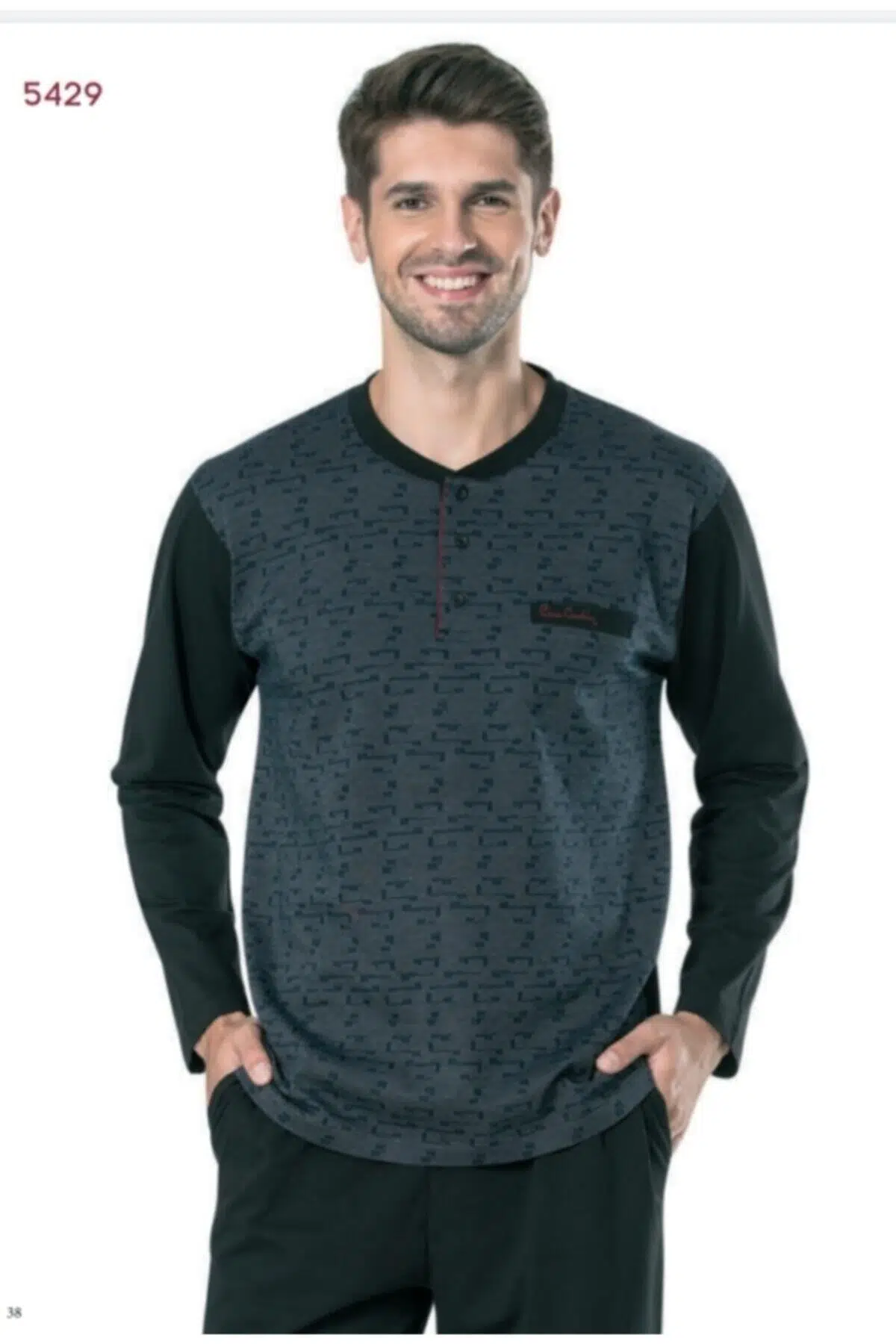 Pierre Cardin 5429 Erkek Pijama Takımı - LACİVERT