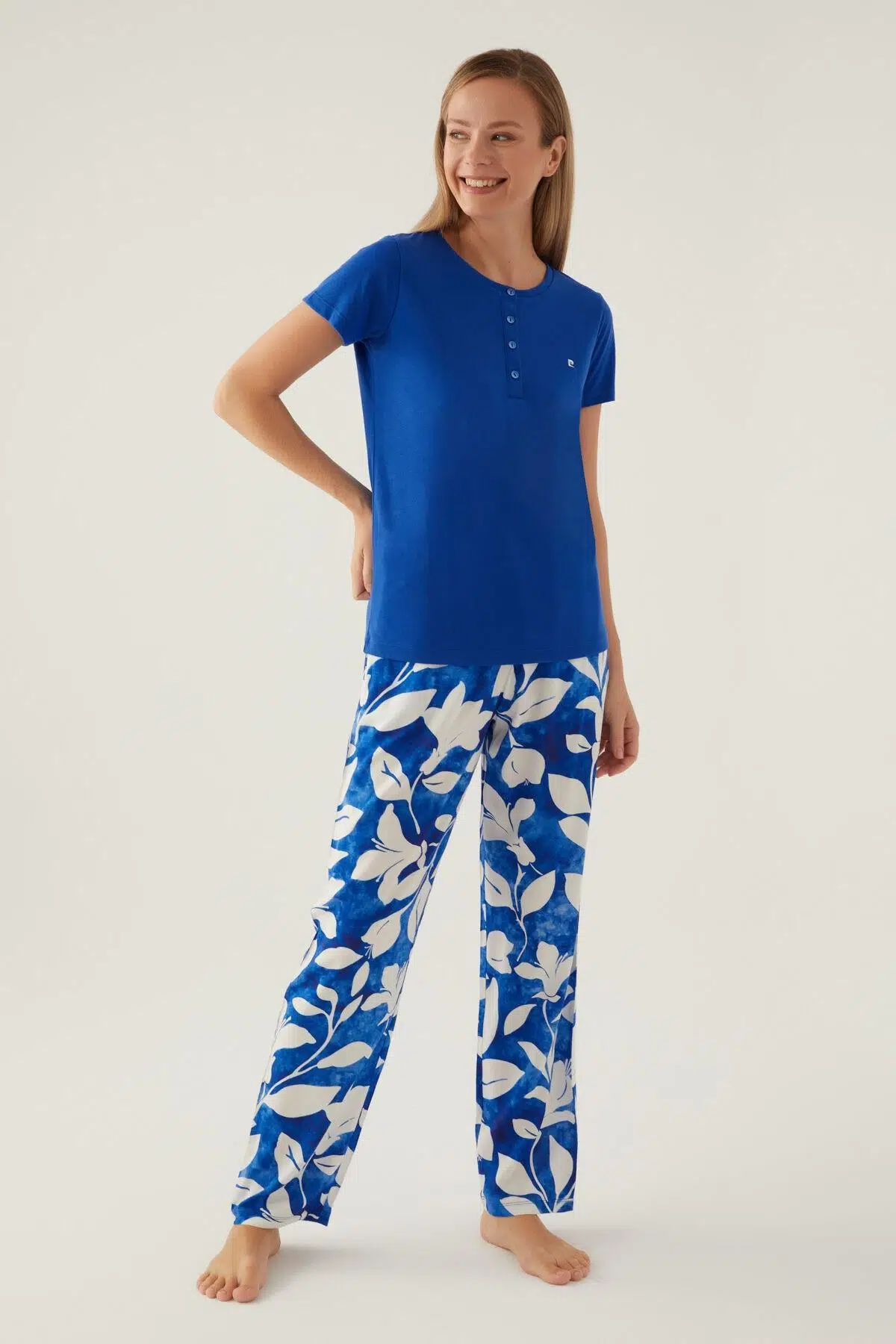 Pierre Cardin 8834 Arm Kadın Kısa Kol Pijama Takımı - SAKS