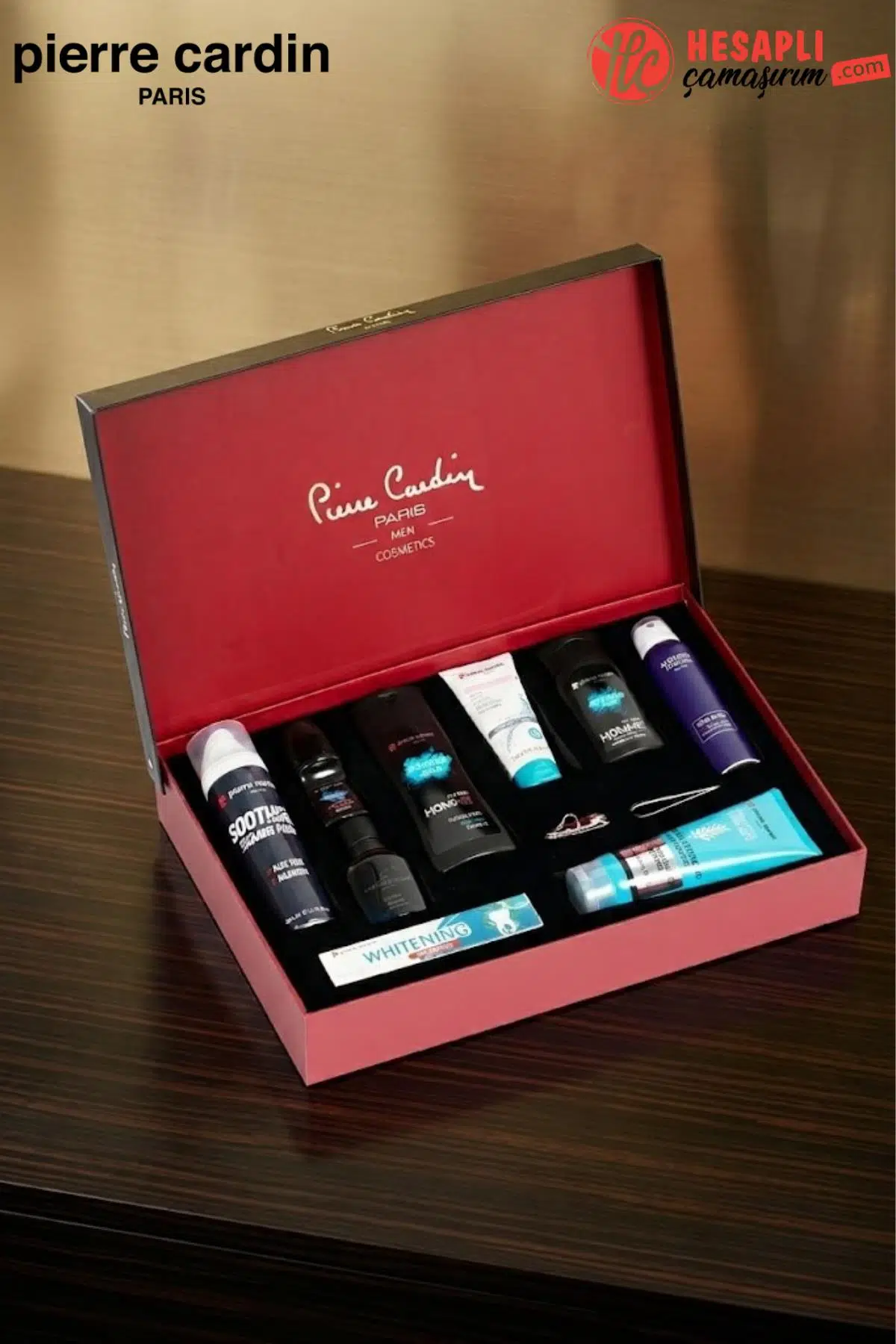 Pierre Cardin Erkek Damat Çeyiz Kozmetik Set 11 Parça