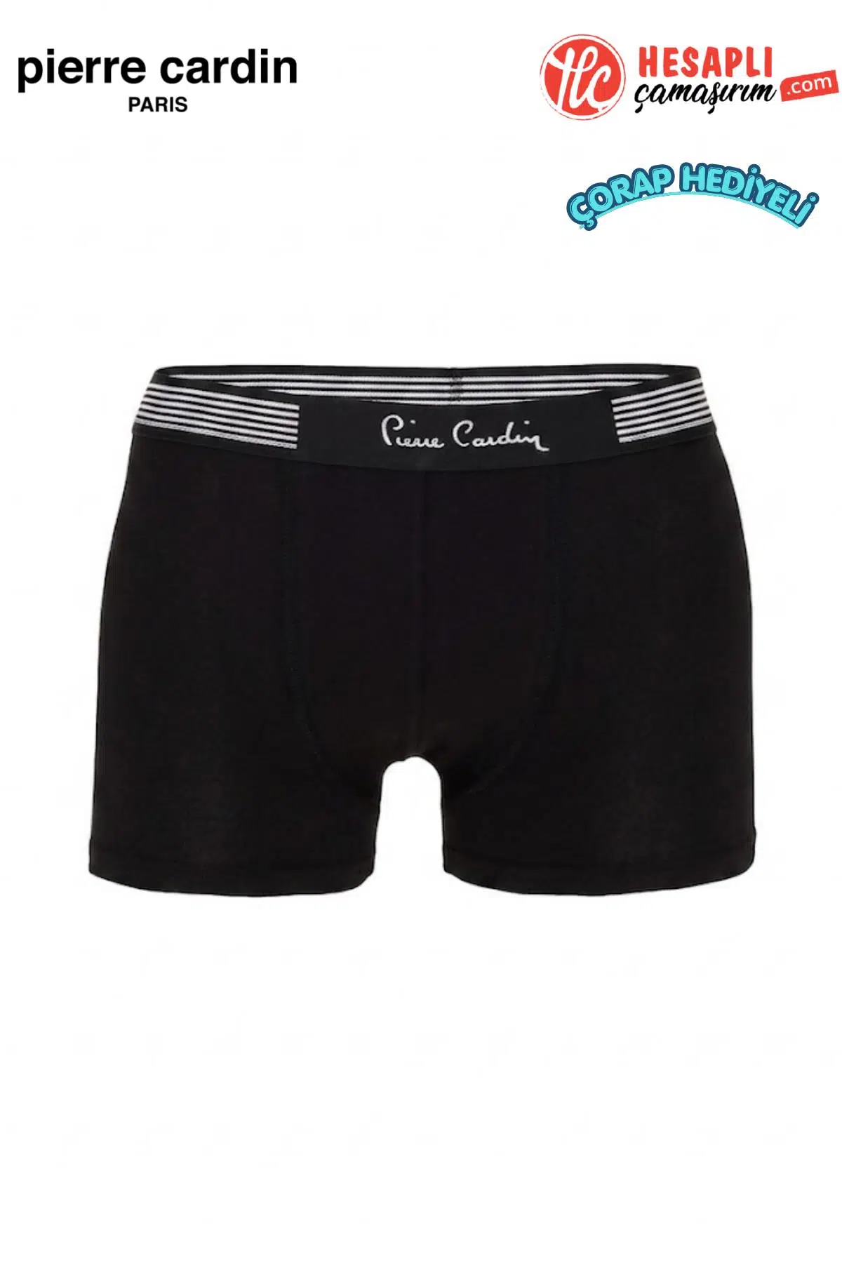 Pierre Cardin Erkek Modal Pamuklu Yok Gibi Rahat Kesim Terletmez Tekli Kutulu Boxer Çorap Hediyeli