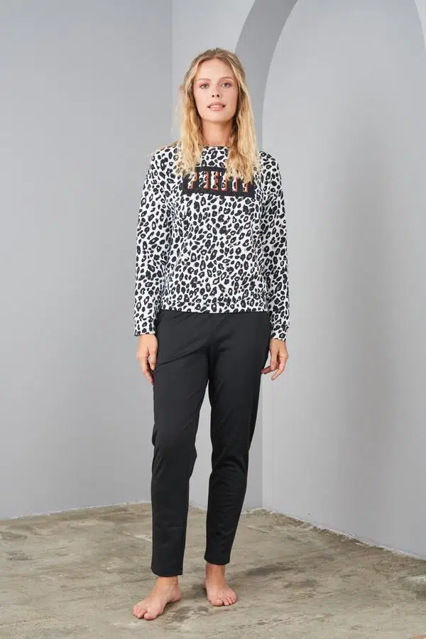 Pjs 24584 Kadın Uzun Kollu Spor Takım - EKRU