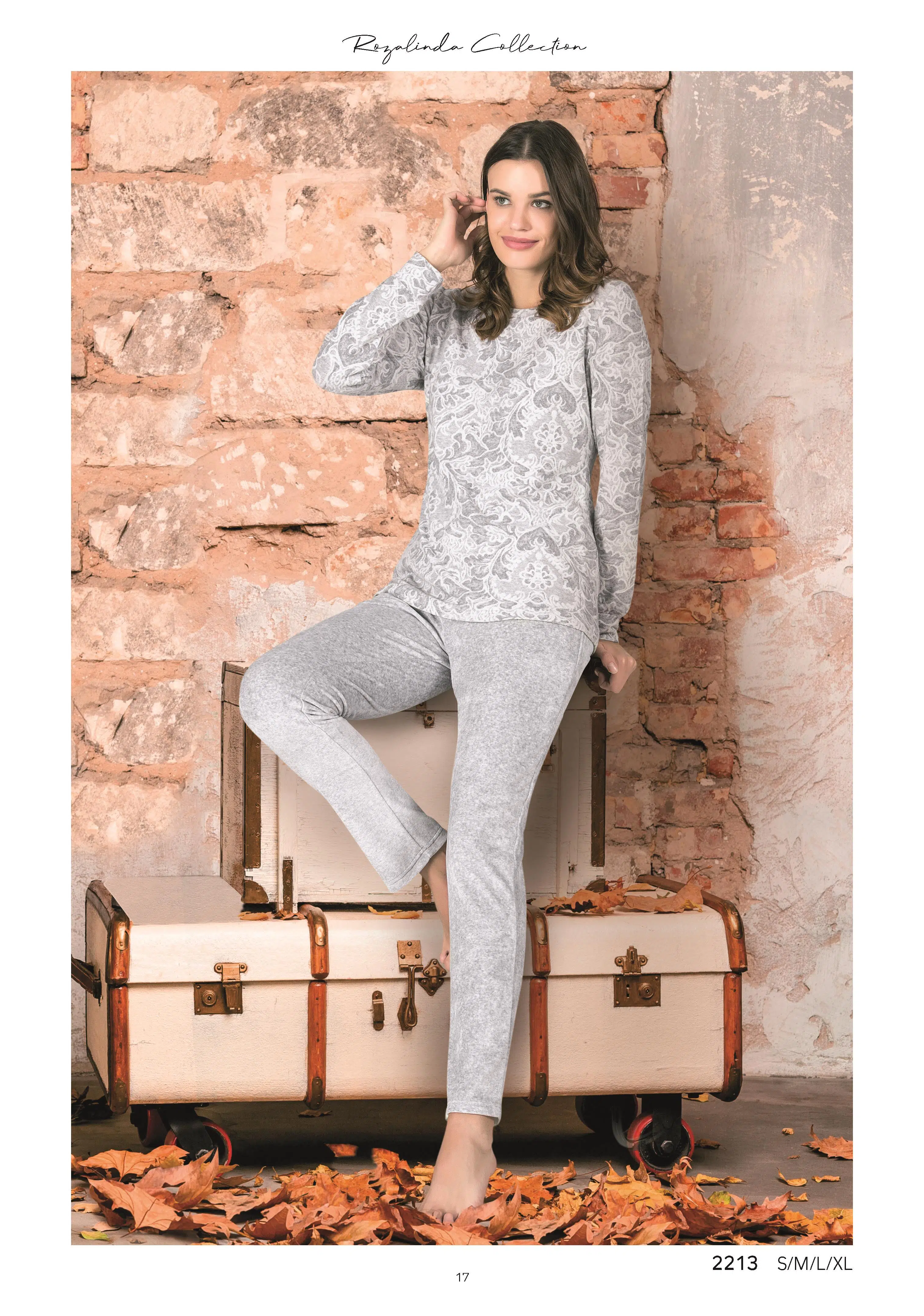 Polat 2213 Kadife Eşofman Takımı - GRİ