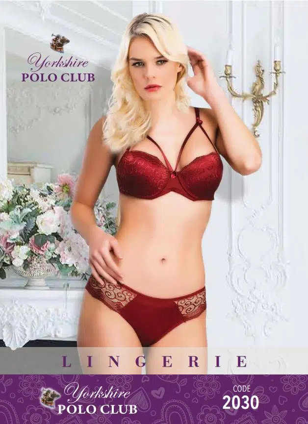 Polo Clup 2030 Kadın Dolgulu Sütyen Takımı - BORDO
