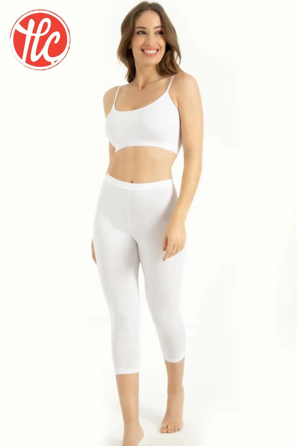 Q-EN 708 İp Askılı Kadın Rahat Bambu Kumaş Pedli Büstiyer - BEYAZ