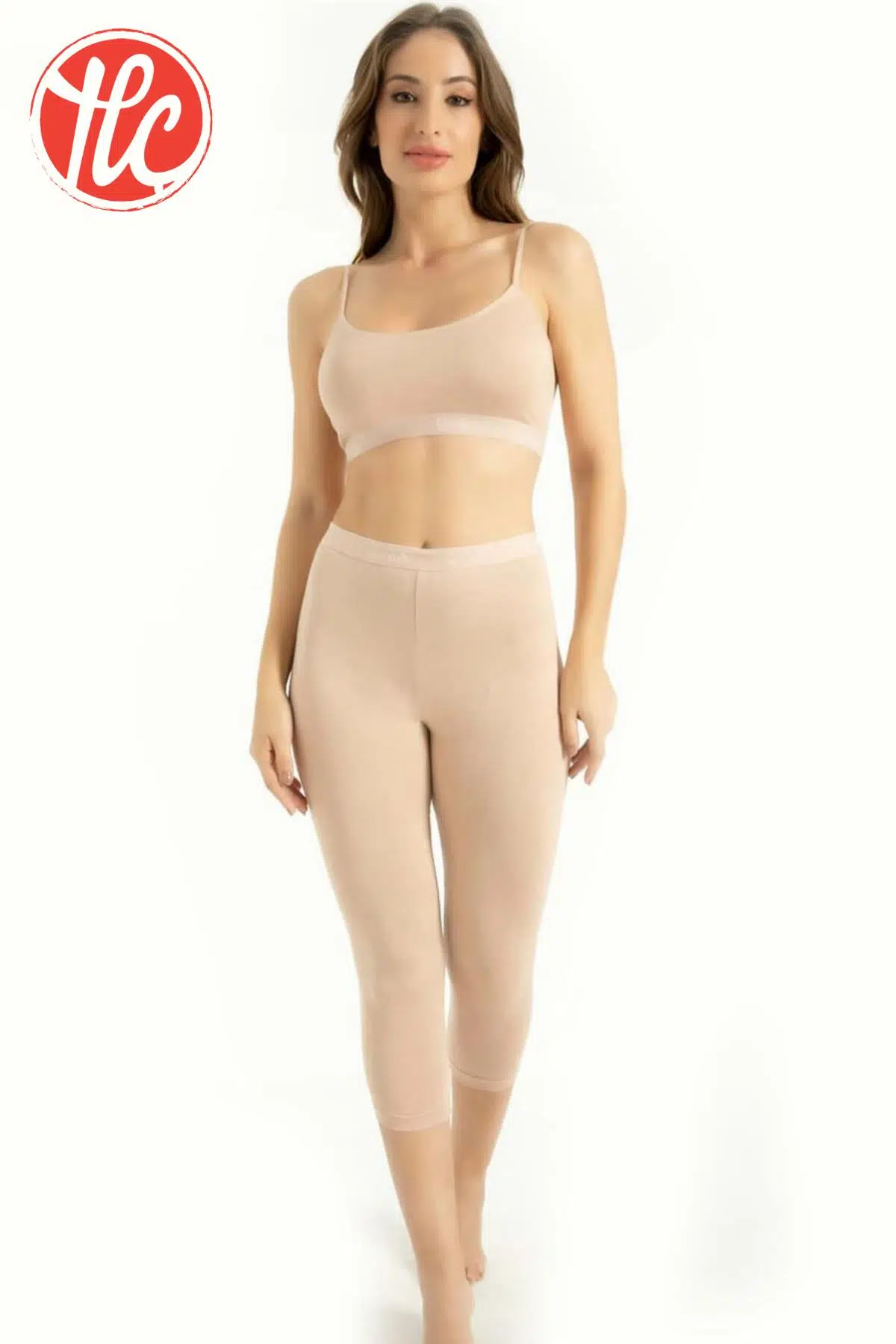 Q-EN 708 İp Askılı Kadın Rahat Bambu Kumaş Pedli Büstiyer - TEN