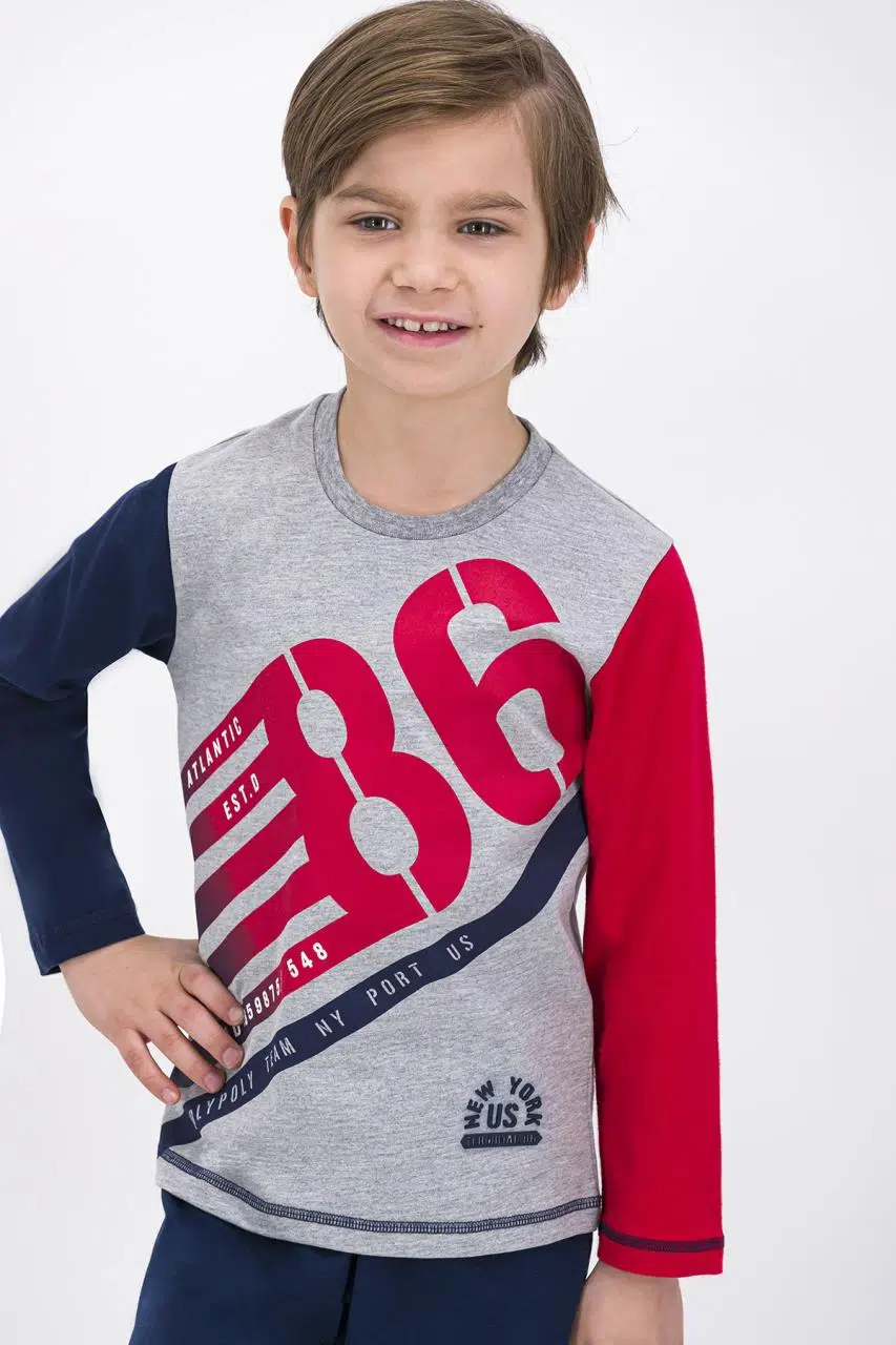 Roly Poly 1894 Newyork 86 Erkek Çocuk Pijama Takımı - VANİLYA