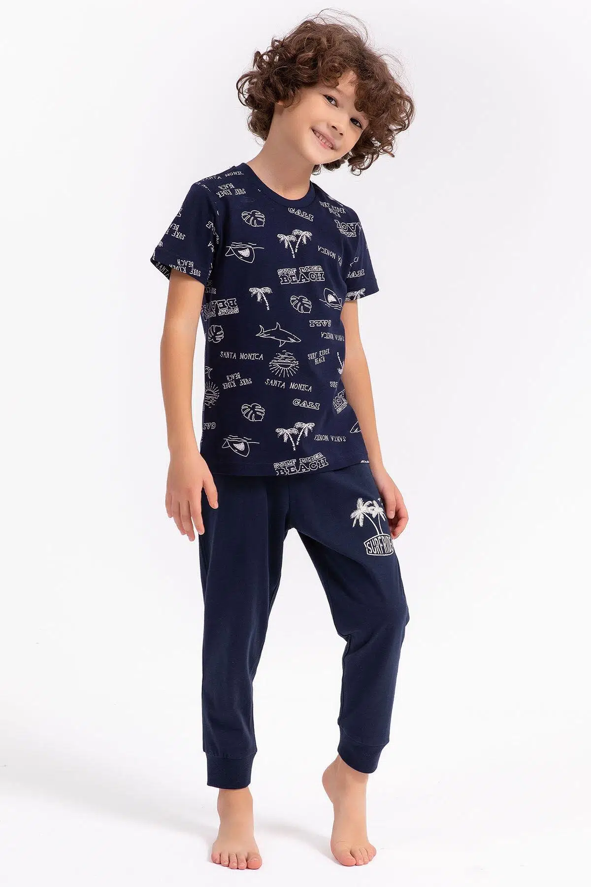 Roly Poly 2708 Surf Rider Erkek Çocuk Pijama Takımı - LACİVERT