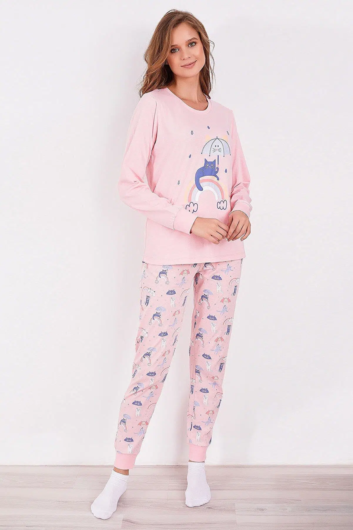 Roly Poly 2953 Rainbow Kadın Uzun Kol Pijama Takım - SOMON