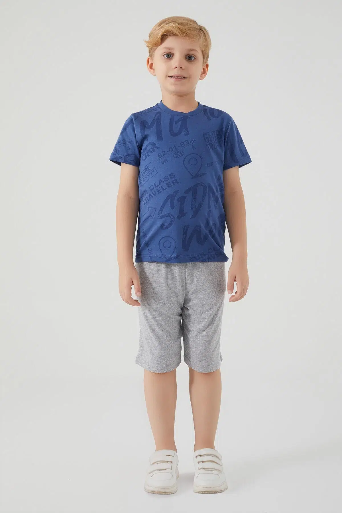 Roly Poly 3027 Garson Fun Class Traveler Erkek Çocuk Bermuda Takım - SARI