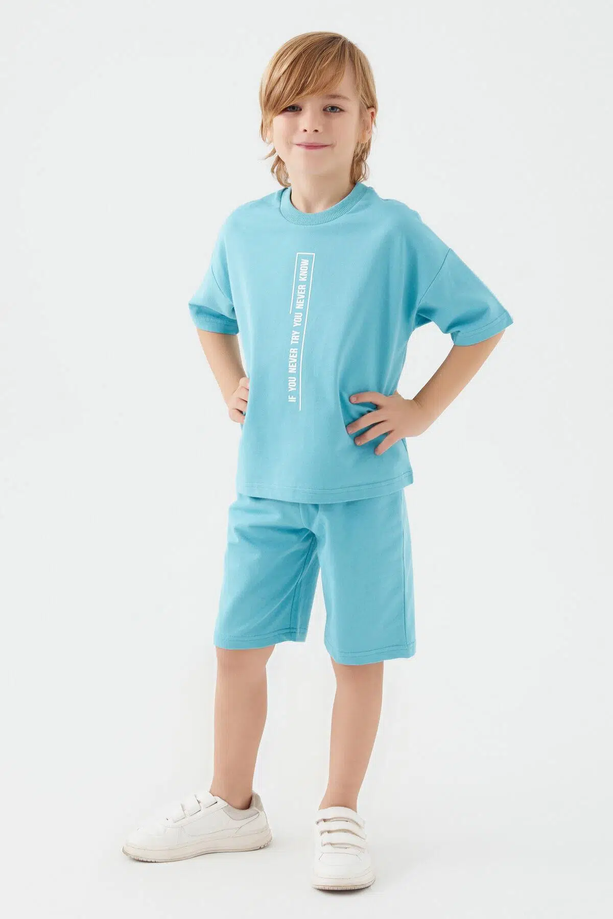 Roly Poly 3052 Garson You Never Know Erkek Çocuk Bermuda Takım - ANTRASİT