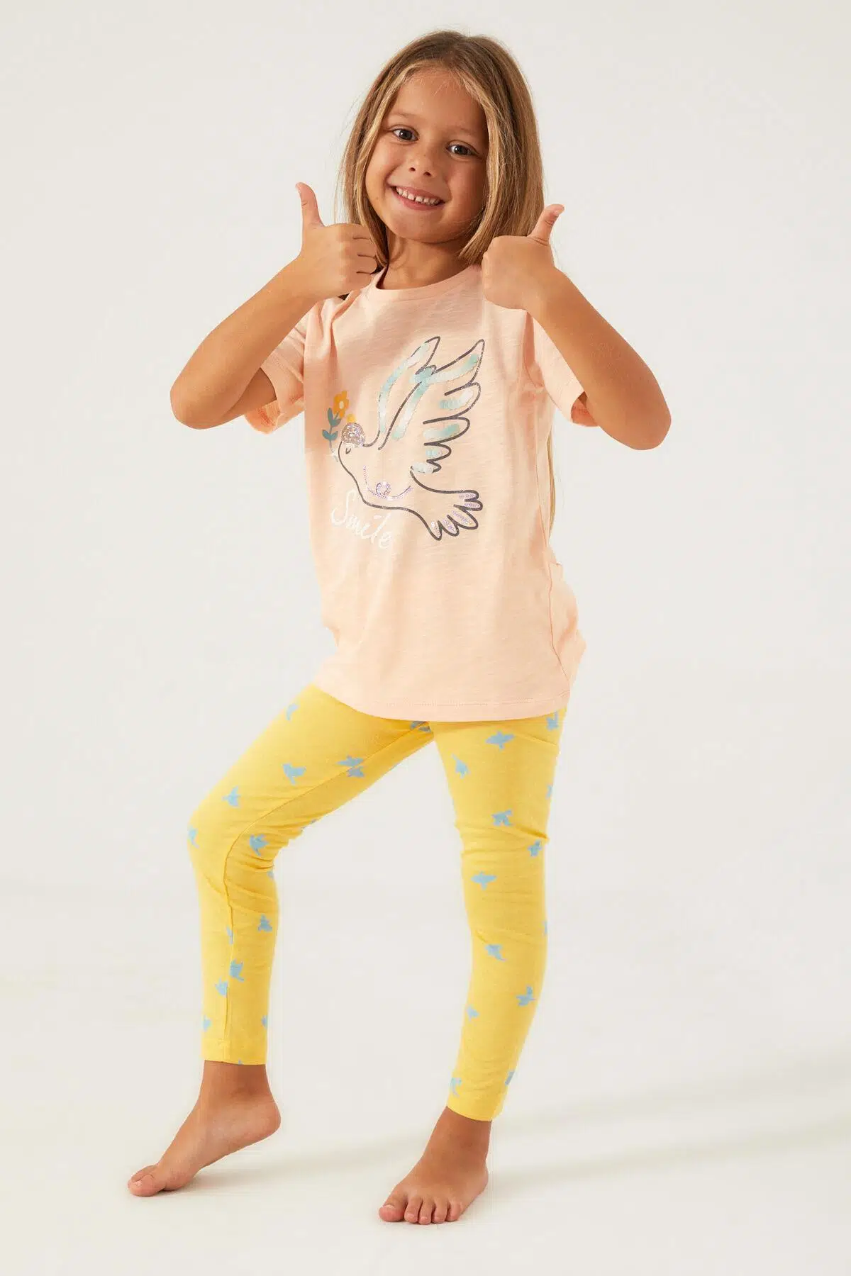 Roly Poly 3075 Garson Bird Smile Kız Çocuk Tayt Takım - SOMON