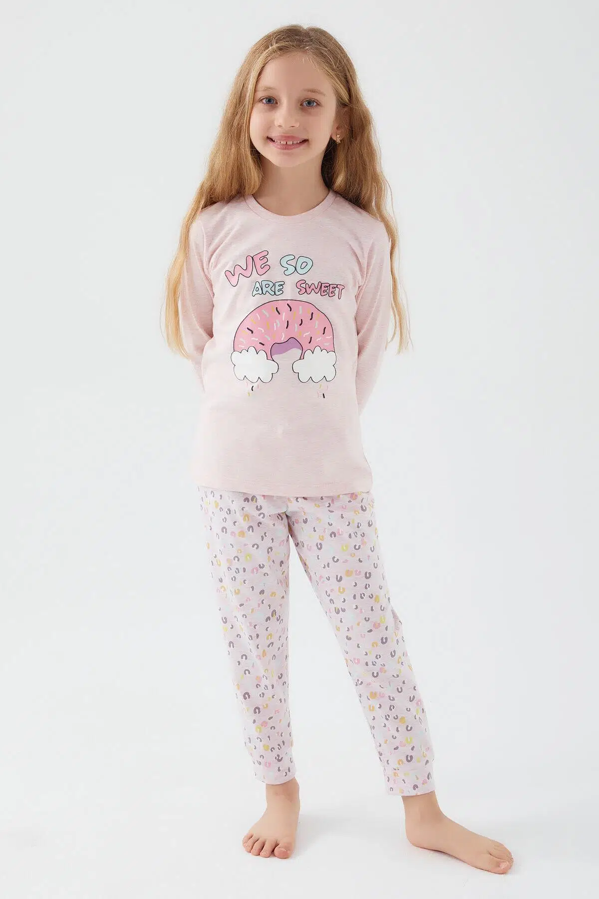Roly Poly 3098 We So Sweet Melanj Kız Çocuk Pijama Takım - PEMBE