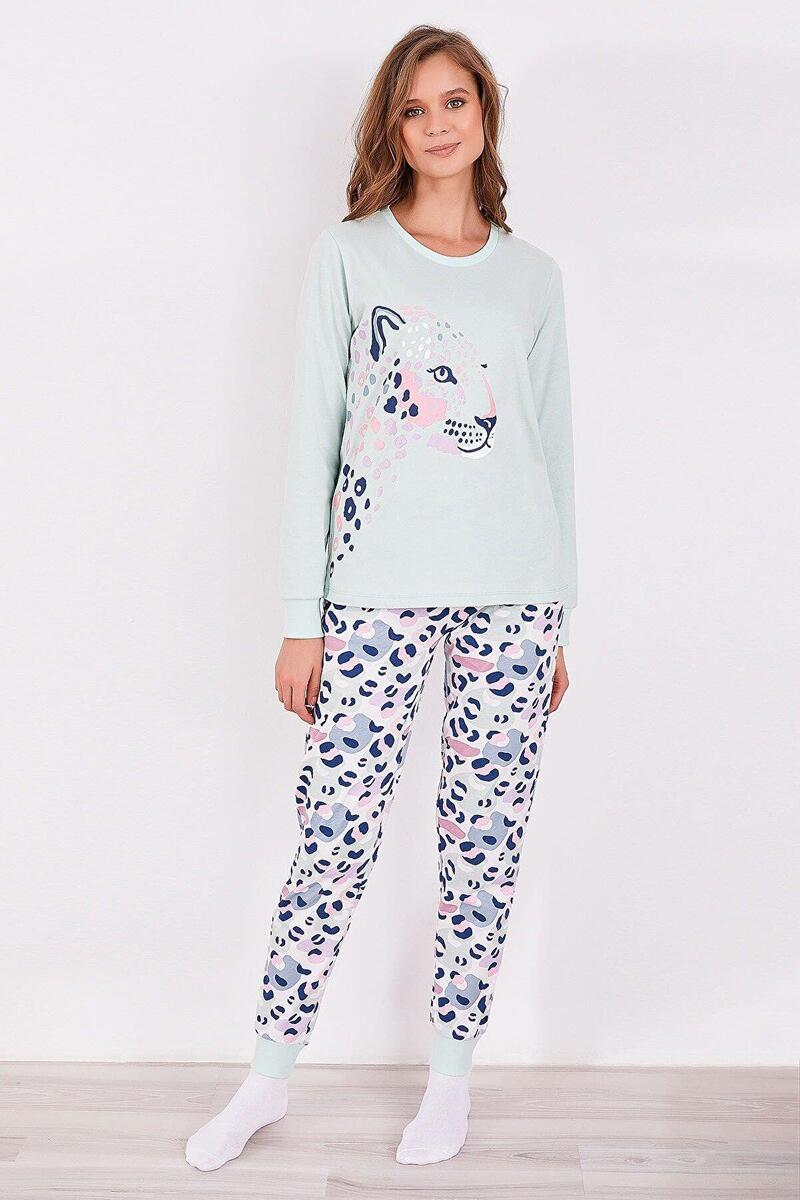 Roly Poly 2960 Leopard Kadın Uzun Kol Pijama Takım - NİL