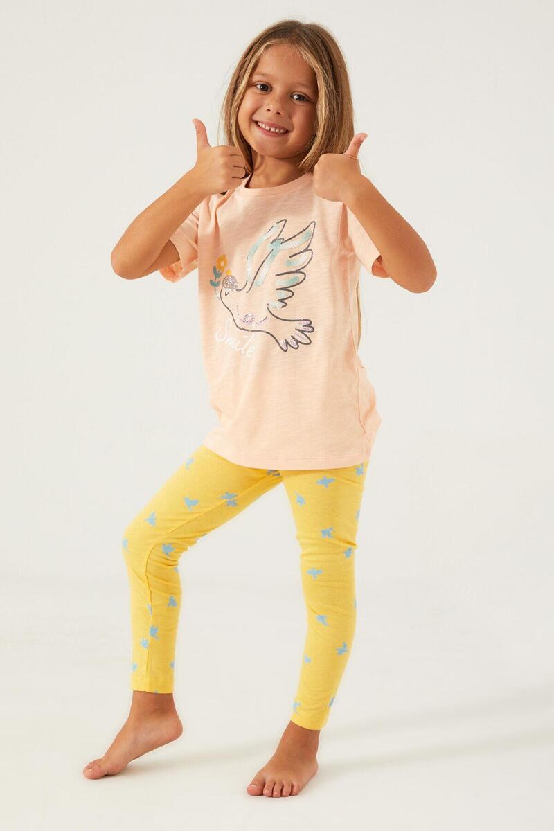 Roly Poly 3075 Bird Smile Kız Çocuk Tayt Takım - SOMON