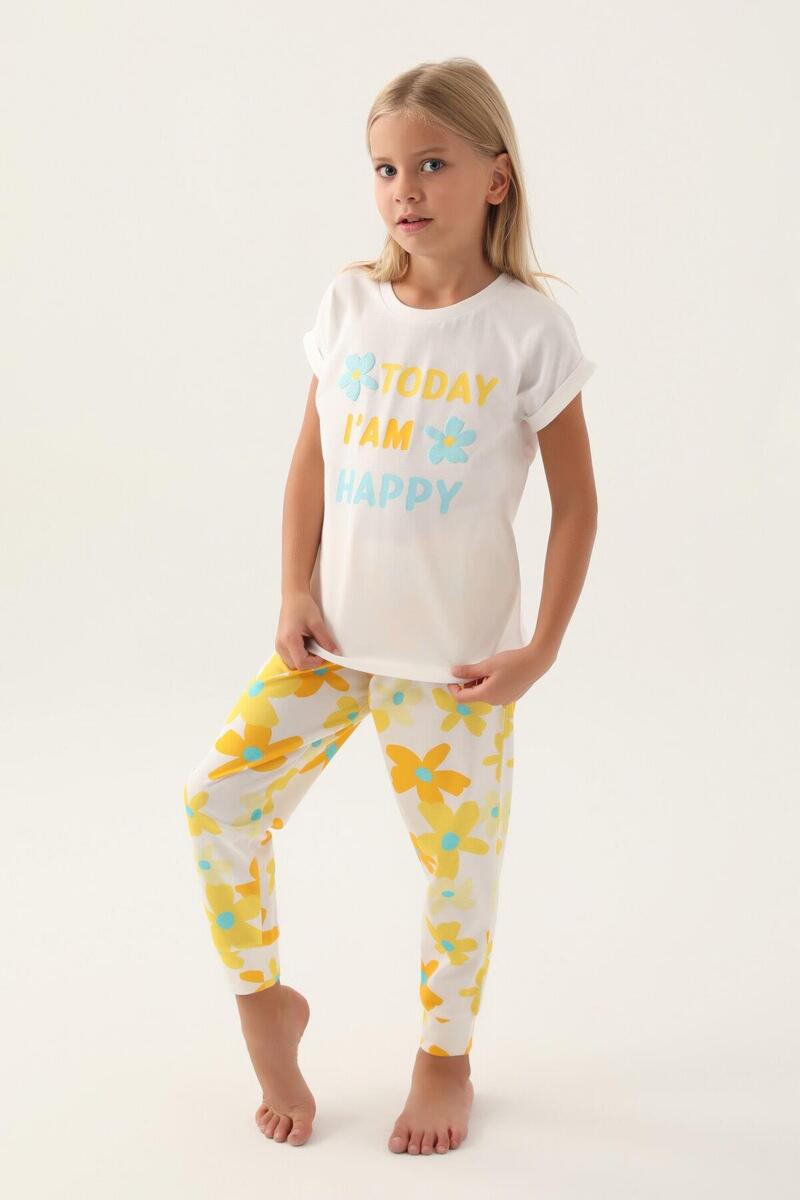 Roly Poly 3394 Garson Today Krem Kız Çocuk Pijama Takımı - KREM