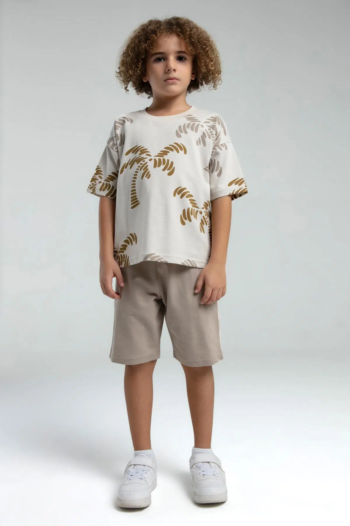 ROLYPOLY-3573-GARS.ŞORTLU TKM - BEJ