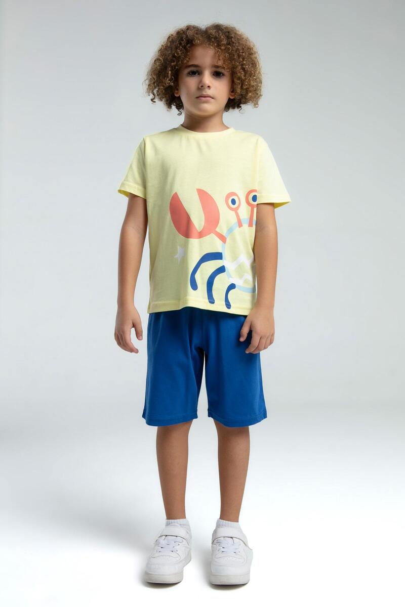ROLYPOLY-3576-2 ŞORTLU TAKIM - BEYAZ