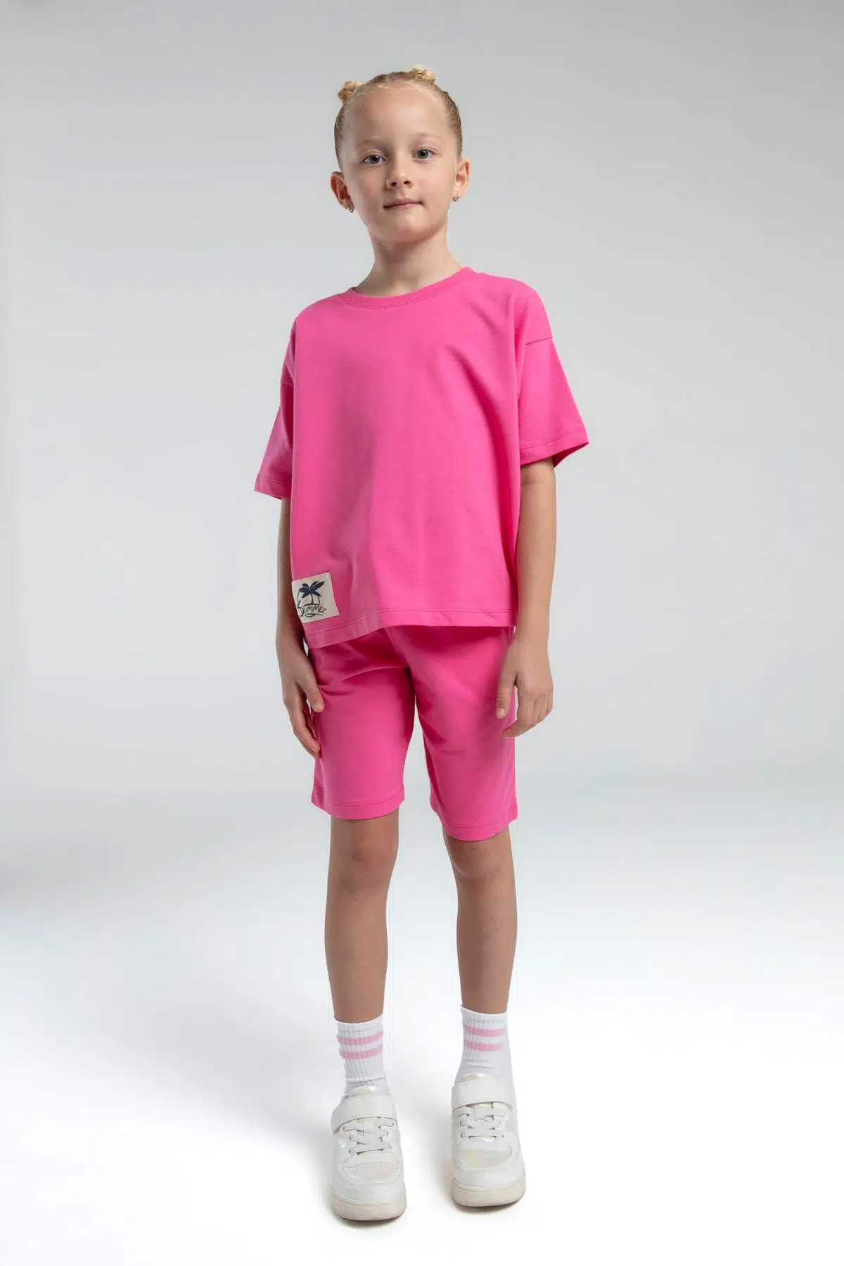ROLYPOLY-3592-2 ÇOCUK ŞORTLU TKM - FUŞYA