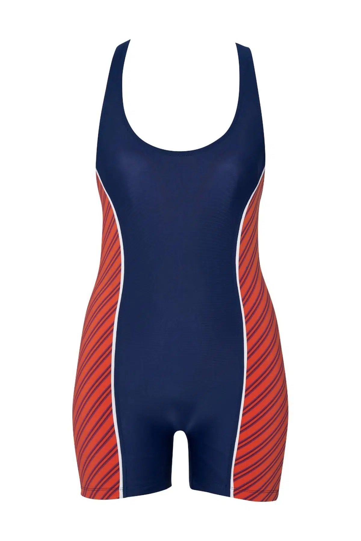 Ruko Maio 2369-3 Lycra Kumaş Şortlu Yüzücü Mayo - LACİVERT