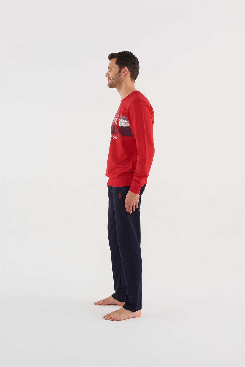 U.s Polo Assn 18606 Erkek Pijama Takımı - KIRMIZI