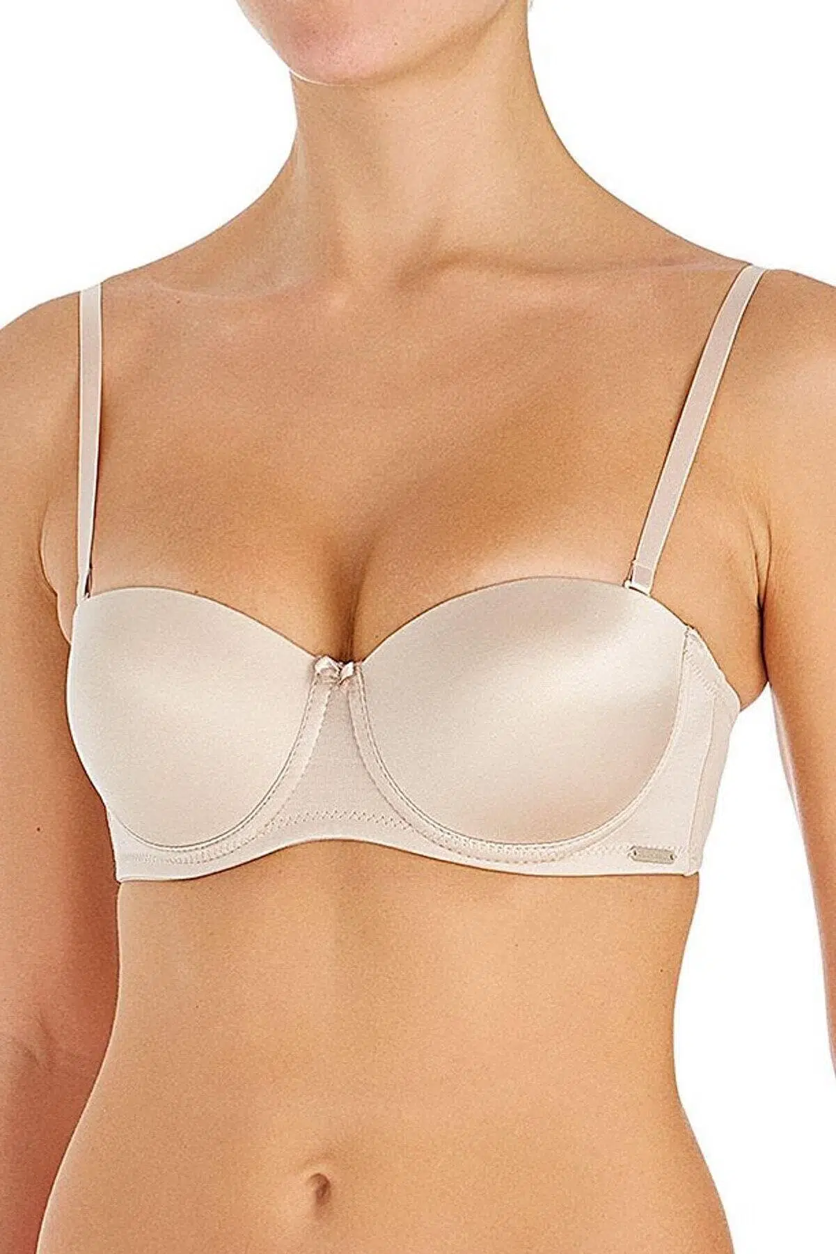 U.S. Polo Assn 66143 Kadın Straplez İçi Boş Sütyen - TEN