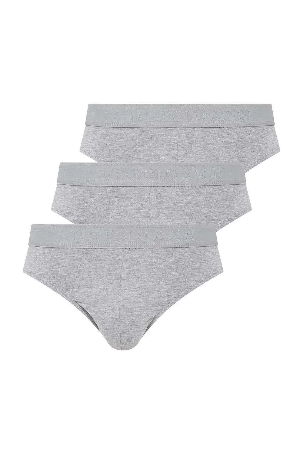 U.S. Polo Assn. 80177 Erkek Modal 3 Lü Slip Külot - GRİ