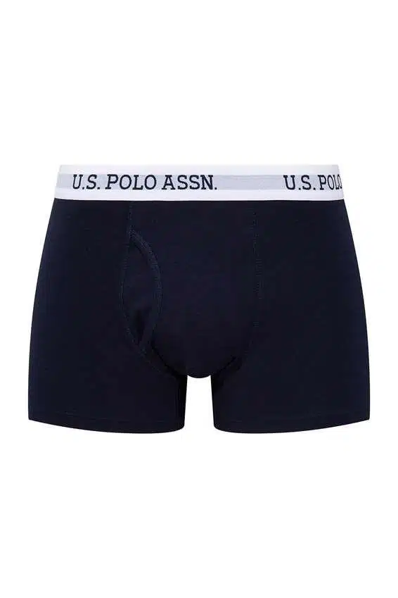 U.S. Polo Assn. 80451 Erkek Tekli Cepli Boxer - LACİVERT