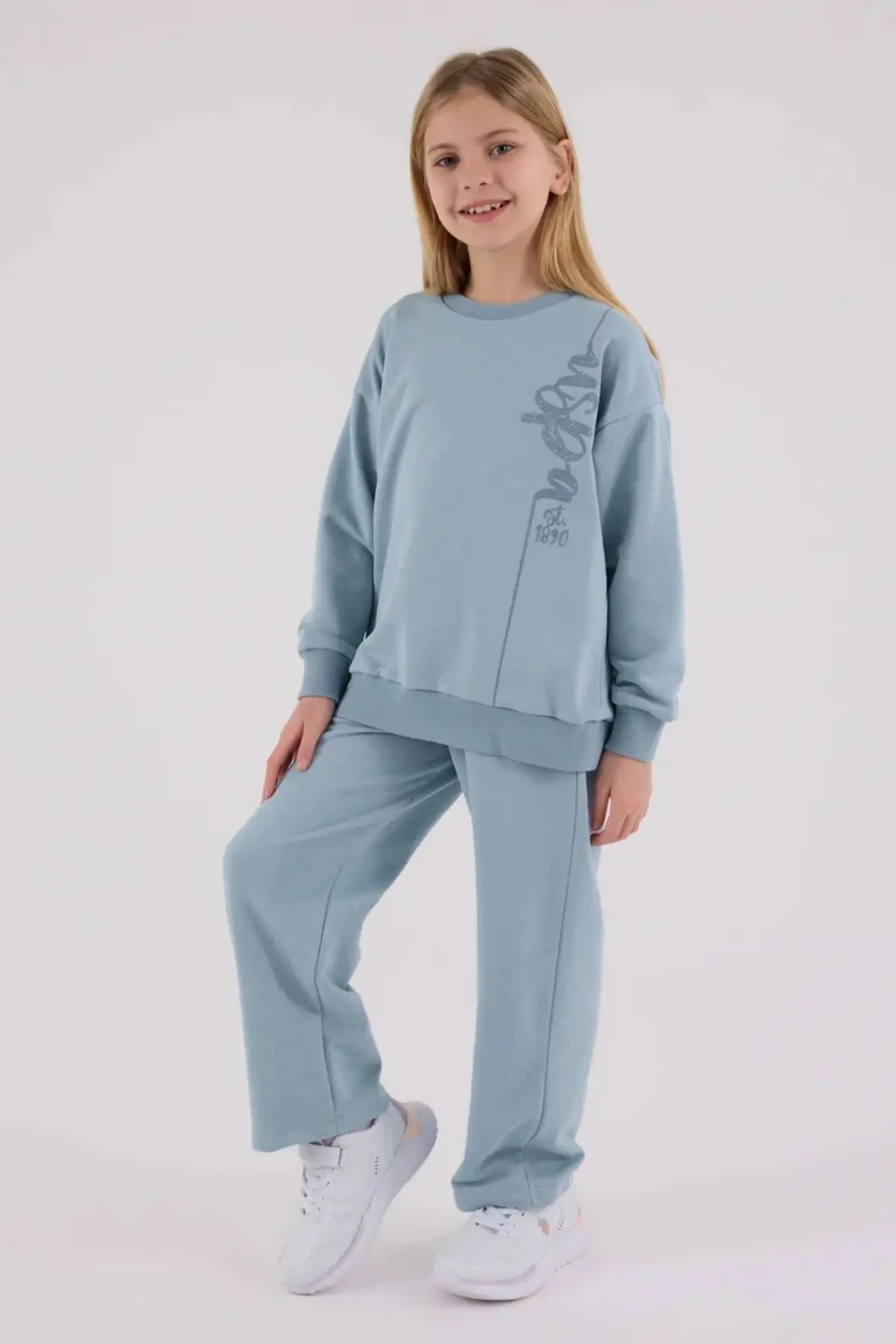 U.S. Polo Assn. Kız Çocuk Premium Kışlık Kalın Regular Fit Uzun Kollu Eşofman Takım