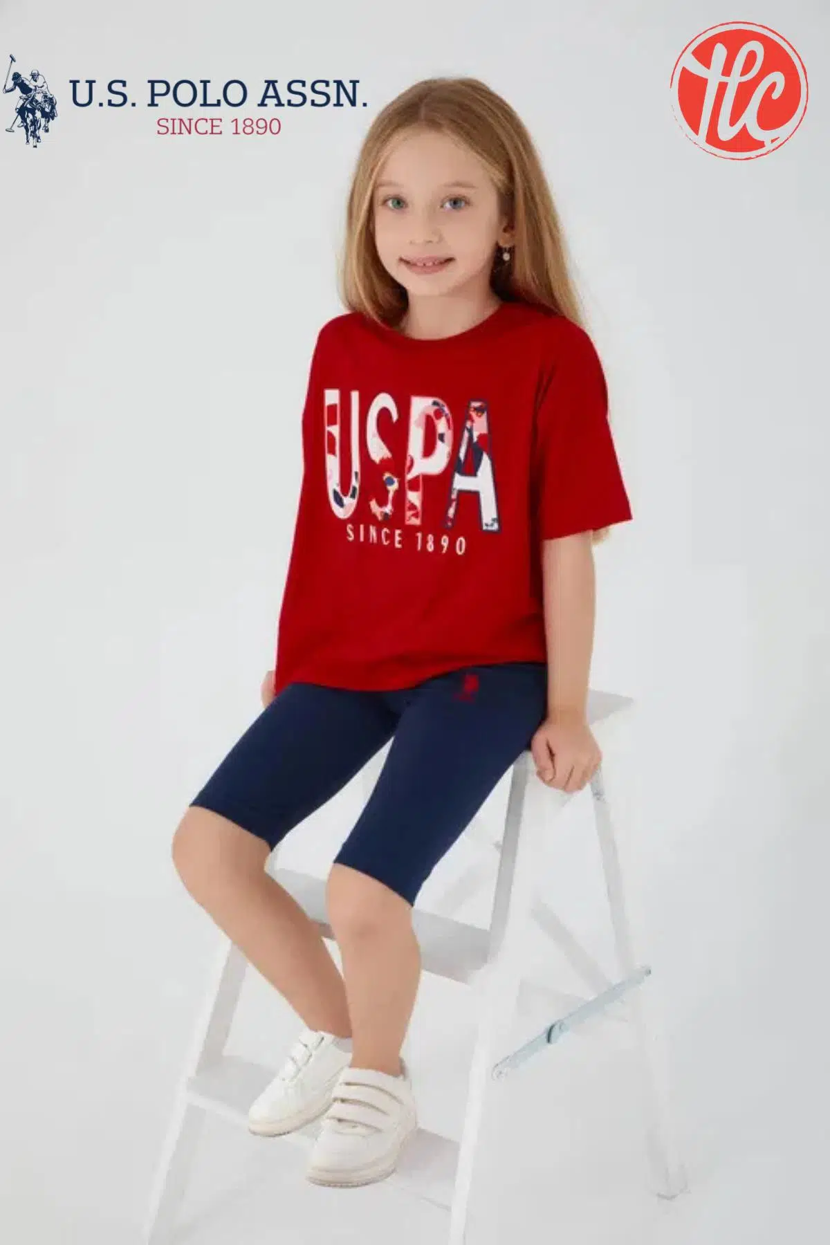 U.S. Polo Assn. Since 1890 Garson Kız Çocuk Kısa Kollu Şortlu Pijama Takım