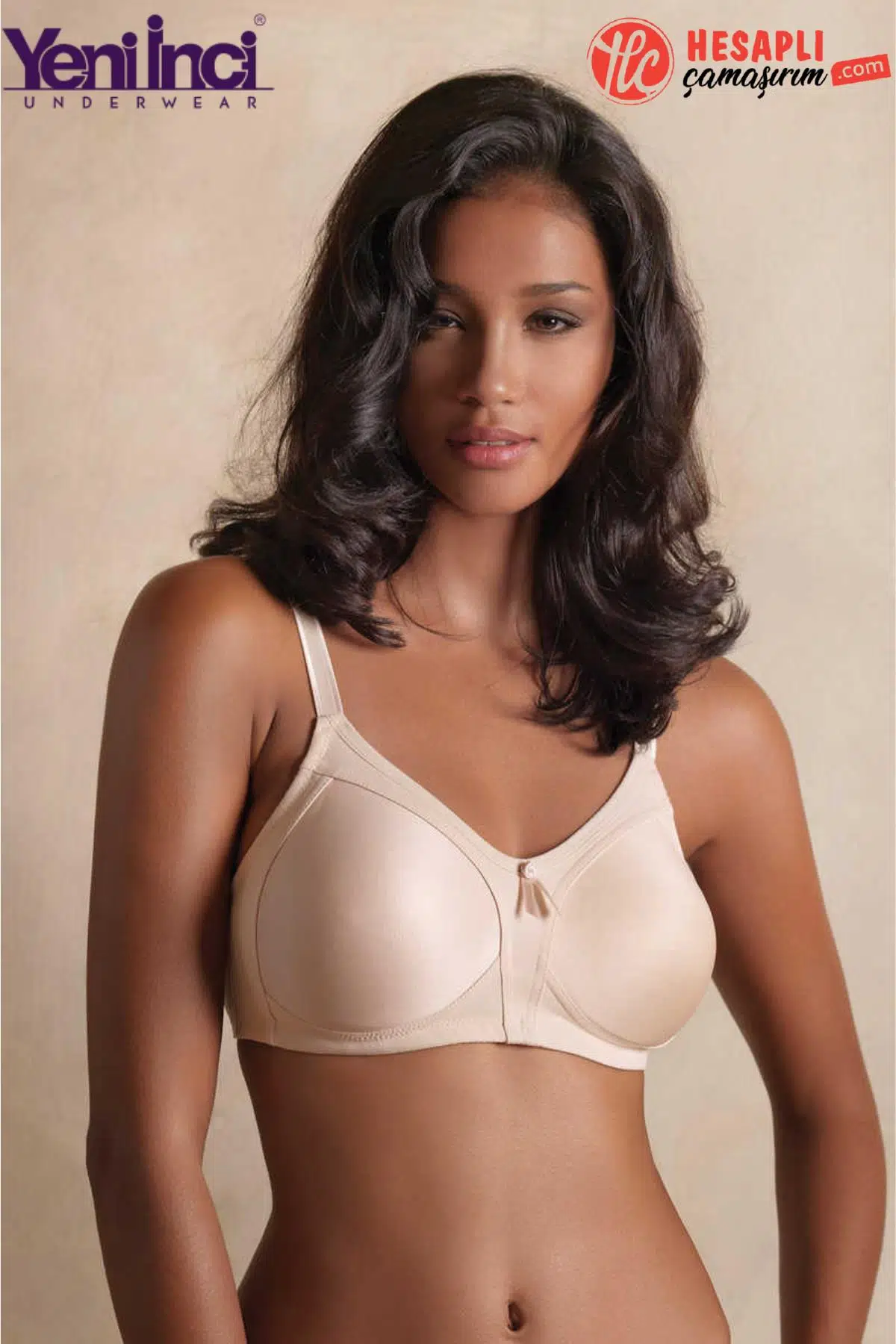 Yeni İnci Premium Kadın Toparlayıcı Minimizer Balensiz Basic Kutulu Tekli Sütyen - TEN