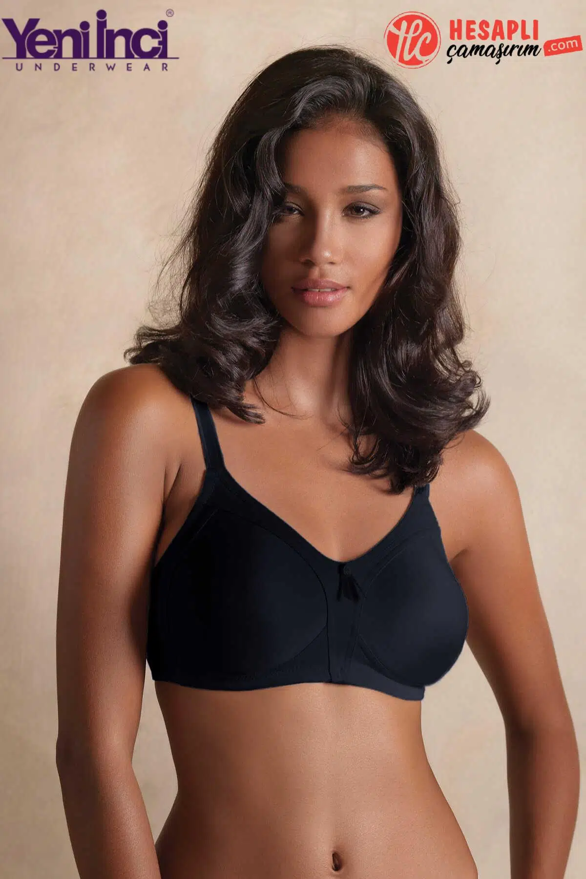 Yeni İnci Premium Kadın Toparlayıcı Minimizer Balensiz Basic Kutulu Tekli Sütyen - SİYAH
