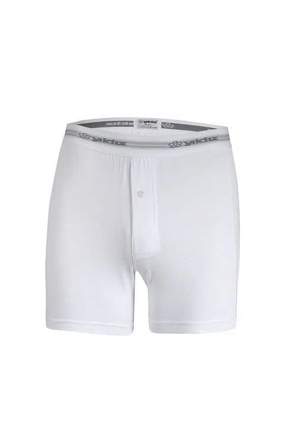 Yıldız 110 Erkek Pamuklu Uzun Likralı Boxer - BEYAZ