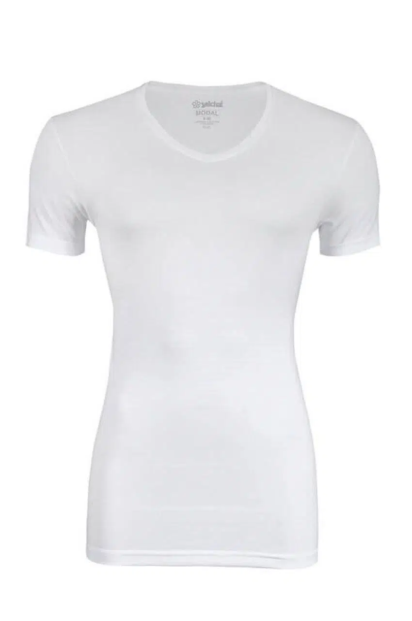 Yıldız 126 V Yaka Süper İnce Kısa Kol Erkek Atlet - BEYAZ