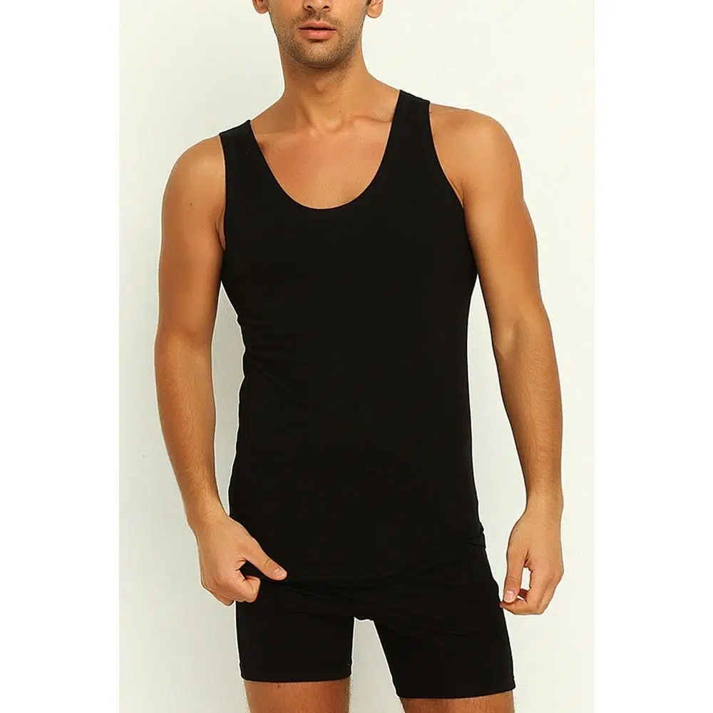 Yıldız 135 Erkek Süprem Atlet - SİYAH