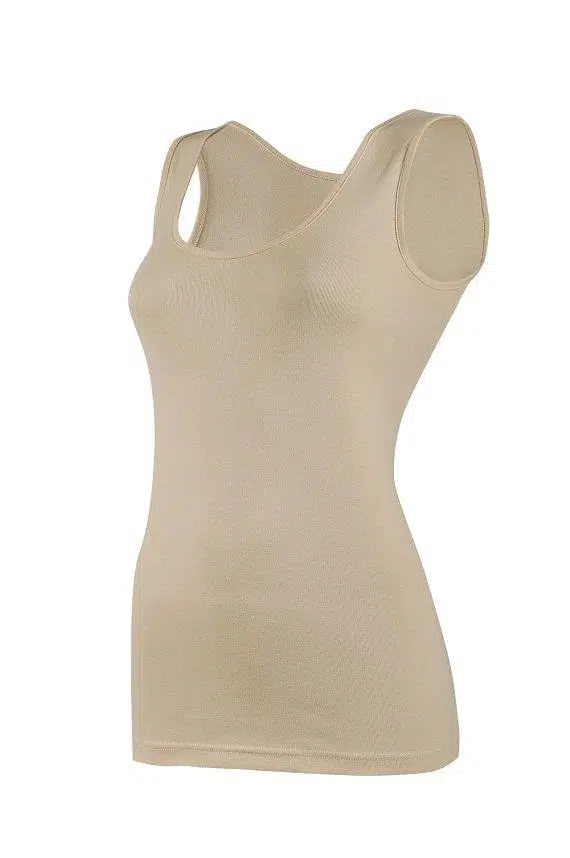 Yıldız 2039 Ten Geniş Askılı Biyeli Ribana Kadın Atlet - TEN