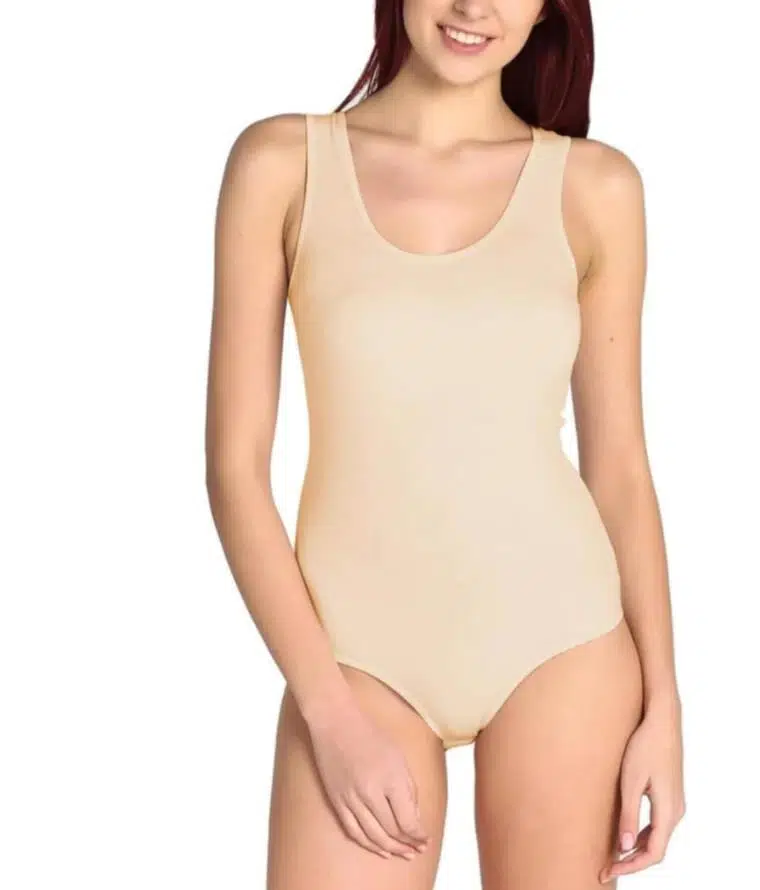 Yıldız 2059 Kadın Kalın Askılı Çıtçıtlı Body - TEN