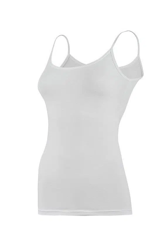 Yıldız 2170 Beyaz Likralı İp Askılı Kadın Atlet - BEYAZ