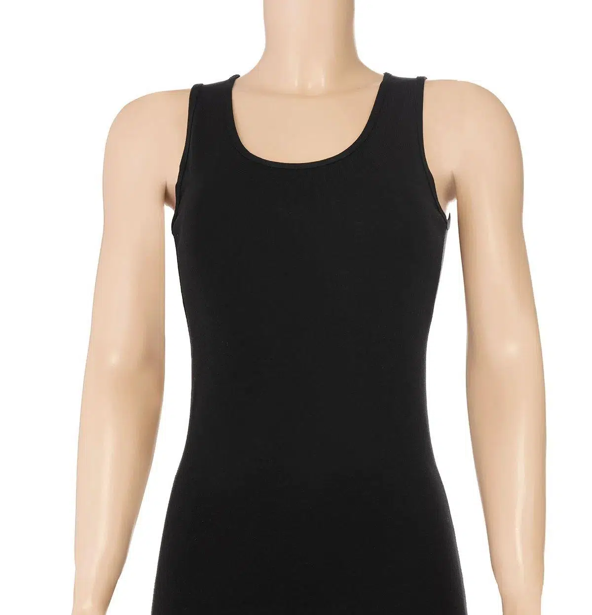 Yıldız 2176 Kadın Pamuklu Siyah Likralı Kalın Askılı Atlet - SİYAH