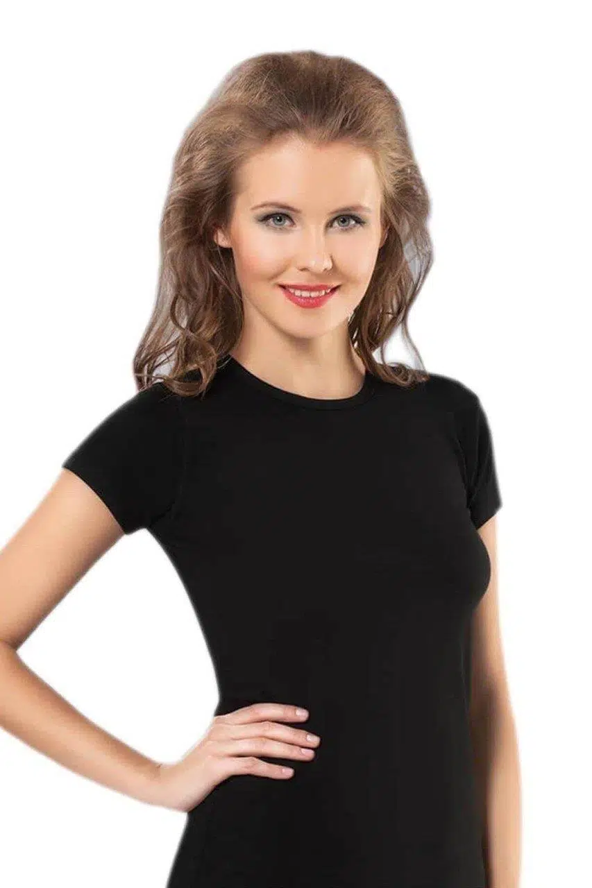 Yıldız 2326 Kadın Kısa Kol Termal Siyah - SİYAH