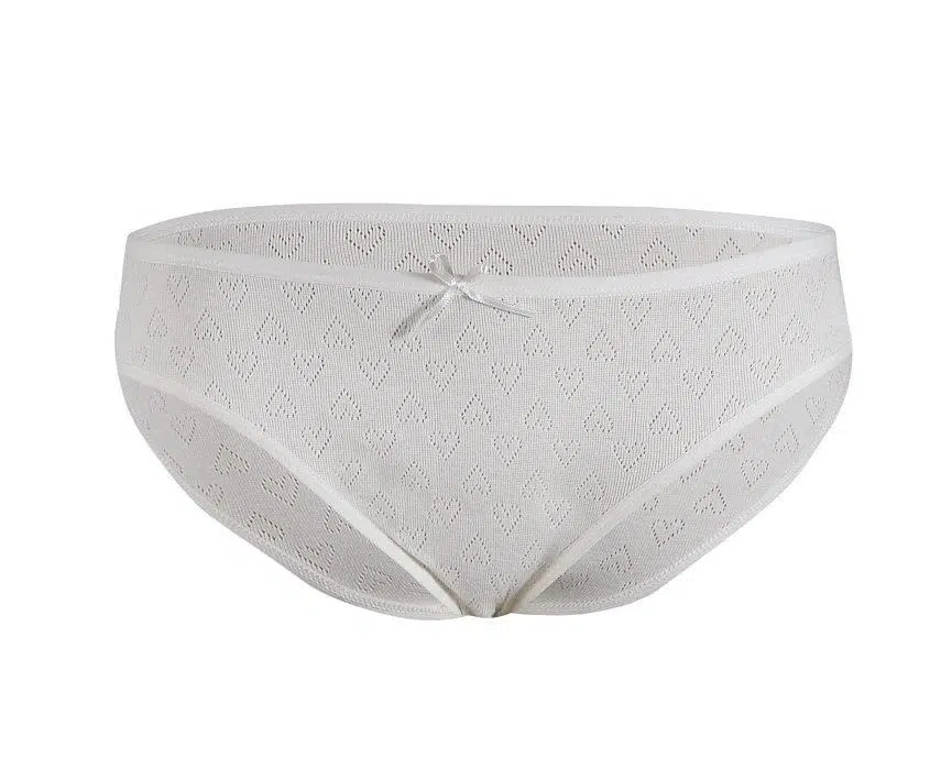 Yıldız 3577 Ekru Kalpli Kadın Bikini Külot - EKRU