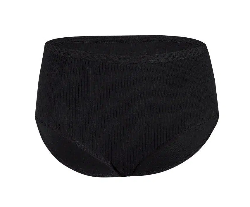 Yıldız 3587 Siyah Çizgili Yüksek Bel Kadın Bato Külot - SİYAH