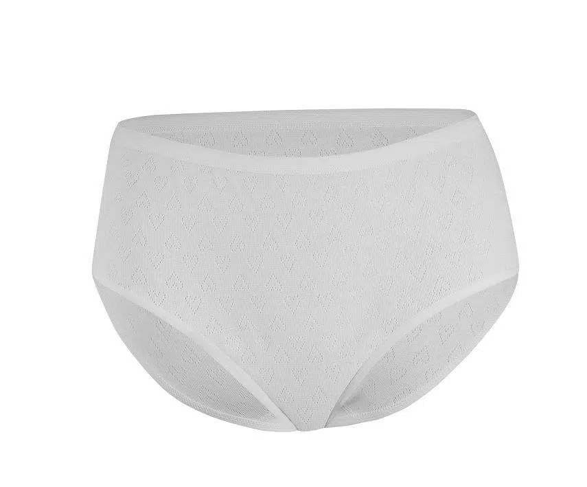 Yıldız 3590 Beyaz Kalpli Yüksek Bel Kadın Bato Külot - BEYAZ